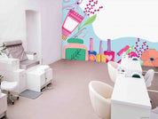 3D Salon Shop Beauty Salon Manicure Set Manicure Tools Wall Mural Wallpaper 11