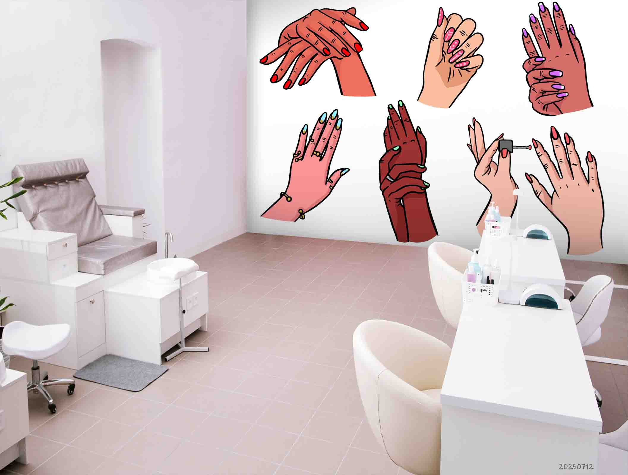 3D Salon Shop Beauty Salon Nail Salon Wall Mural Wallpaper 26