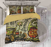 3D Automobile Letter Hand Quilt Cover Set Bedding Set Duvet Cover Pillowcase 437