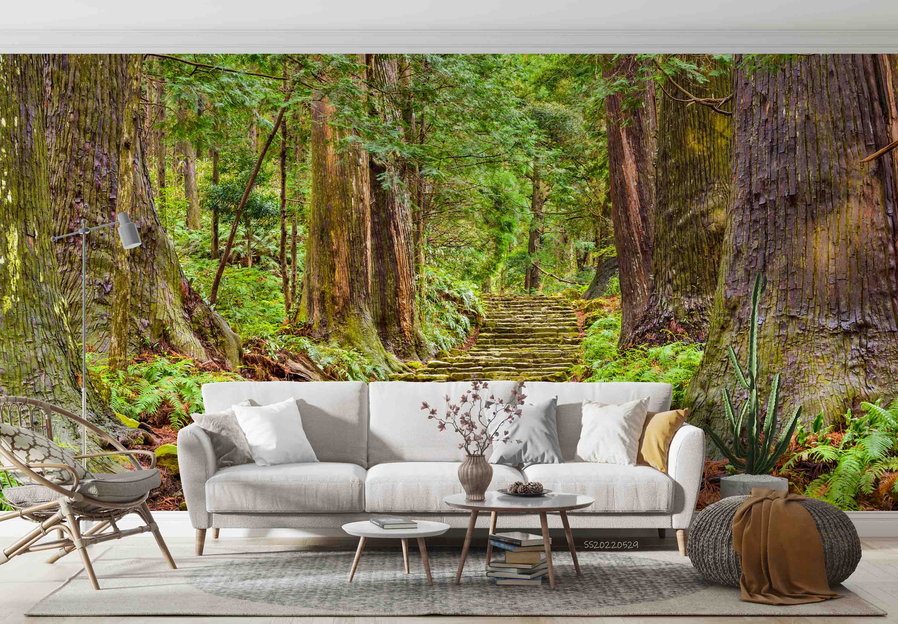 3D Daimon-zaka Slope Forest Trees Wakayama Nachi City Japan Wall Mural Wallpaper GD 4341- Jess Art Decoration