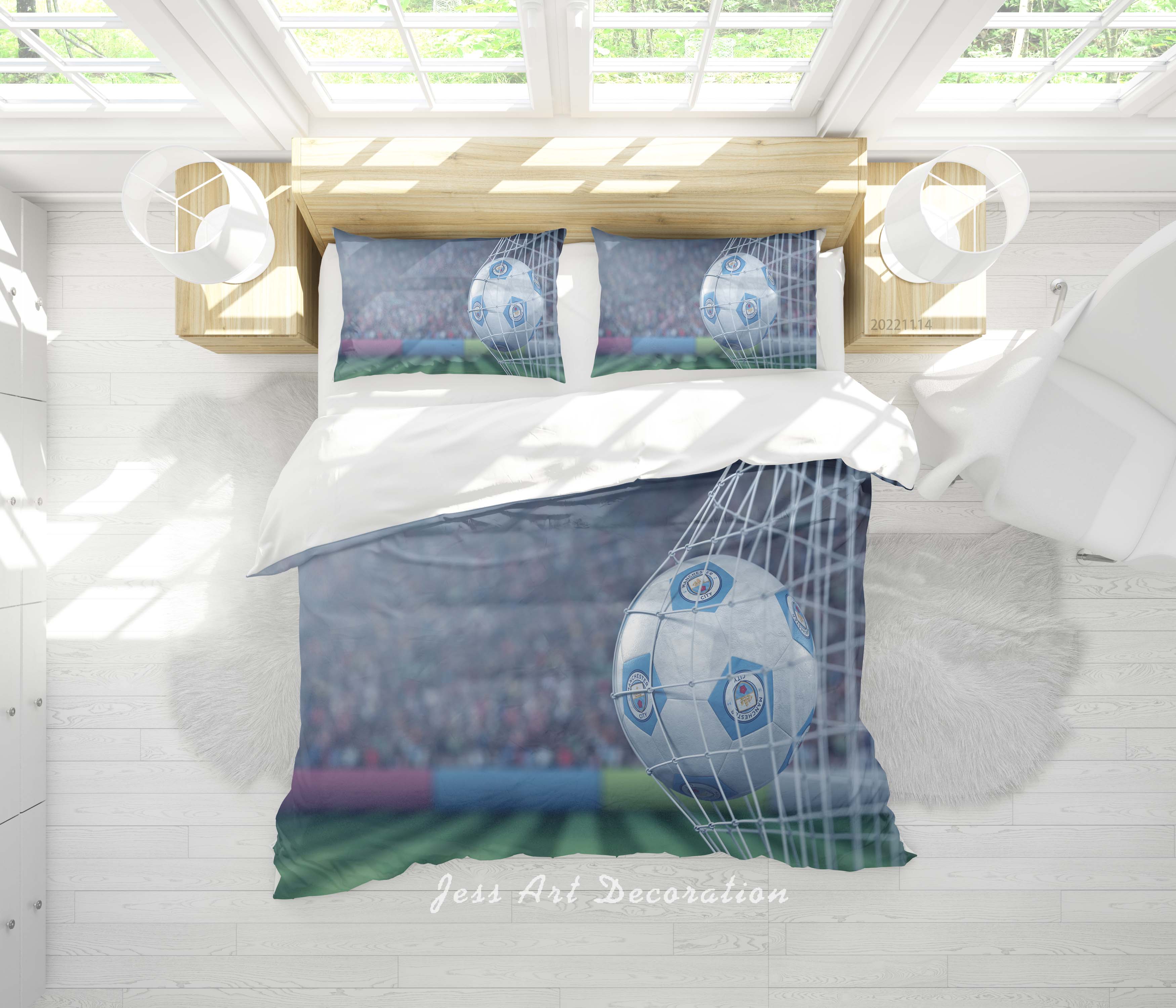 3D Manchester United Football Club Spectator Seats Person Football Quilt Cover Set Bedding Set Duvet Cover Pillowcase 924