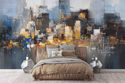 3D Oil Painting City Tall Buildings Wall Mural Wallpaper GD 5594- Jess Art Decoration