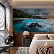 3D Hotel Inn Motel Hostel Resort Manor Scenery Mountains Sea Wall Mural Wallpaper 31