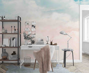 3D Watercolor Pastel Sky Background Wall Mural Wallpaper GD 3539- Jess Art Decoration