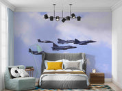 3D Sweden Fifth Generation Fighter Wall Mural Wallpaper GD 5471- Jess Art Decoration