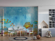 3D Sea Fish Coral Aquatic Plant Wall Mural Wallpaper YXL 678