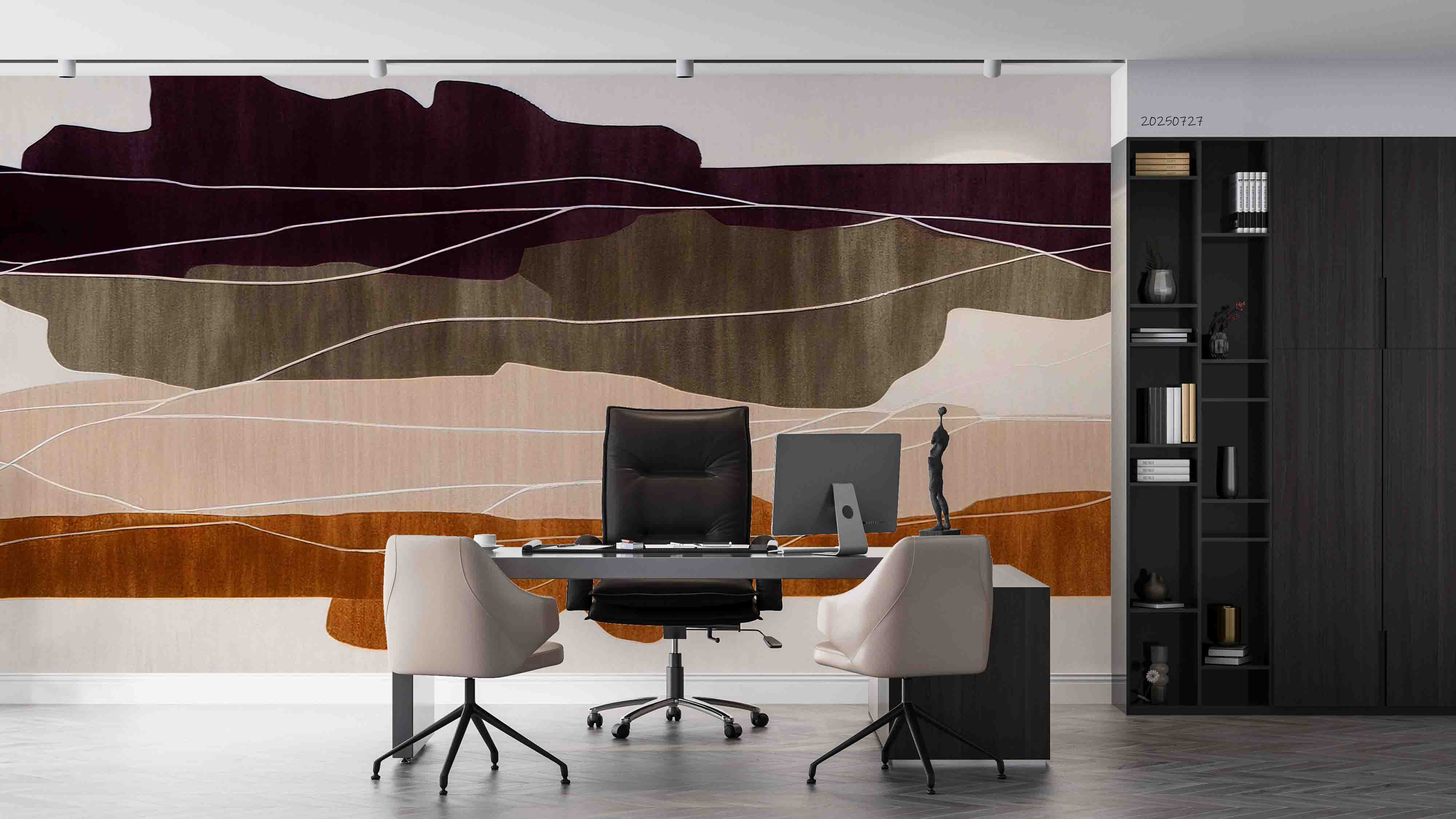 3D Office Business Commerce Mountain Clouds Wall Mural Wallpaper 12