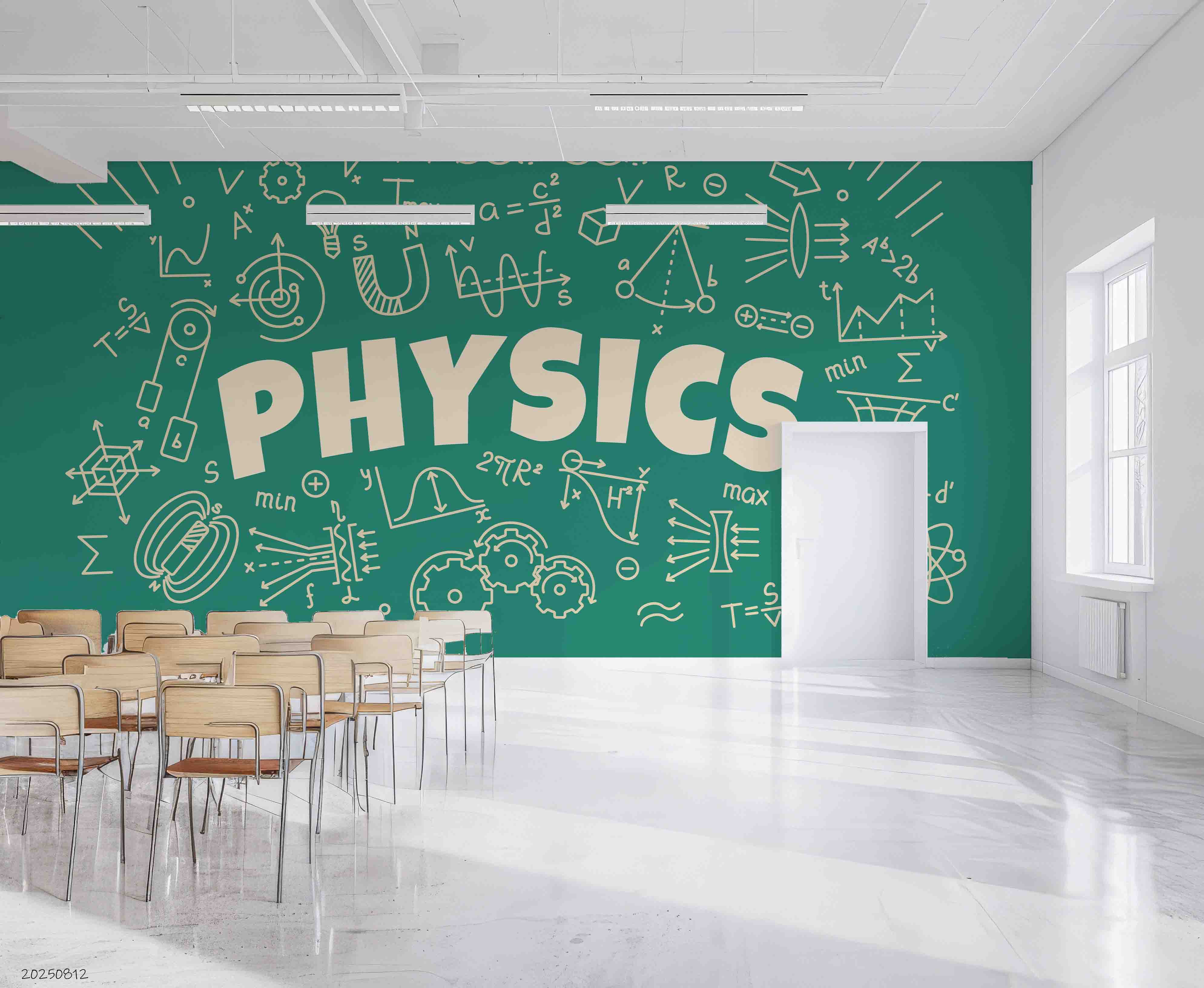 3D School STEM Science Lab Classroom Teaching Aid Physics Wall Mural Wallpaper 20