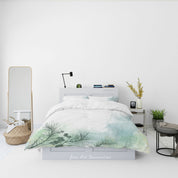 3D Ink And Wash Fluid Leaf Quilt Cover Set Bedding Set Duvet Cover Pillowcase 101