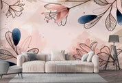 3D Hand Drawn Watercolor Floral Wall Mural Wallpaper GD 3361- Jess Art Decoration