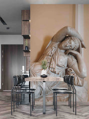 3D Sculpture Woman Sleep Wall Mural Wallpaper YXL 2434