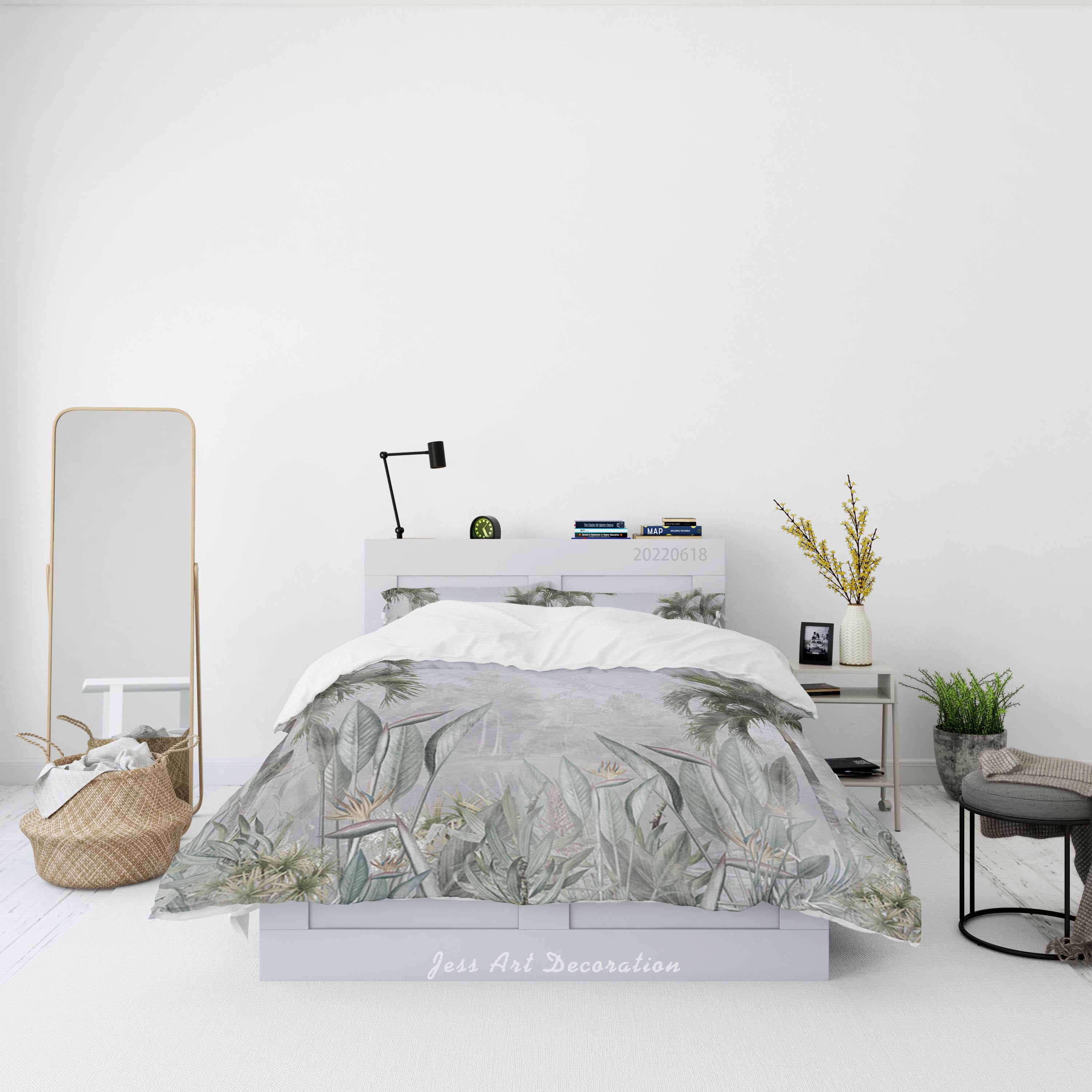 3D Forest Tree Floral Quilt Cover Set Bedding Set Duvet Cover Pillowcase 669