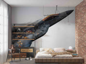 3D F-22 Raptor Aircraft Wall Mural Wallpaper GD 5382- Jess Art Decoration