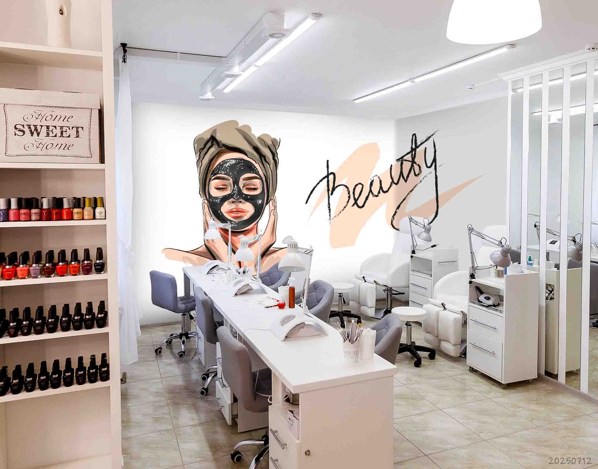 3D Salon Shop Beauty Salon Wall Mural Wallpaper 32