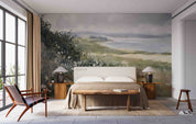 3D Sky Mountains Sea Floral Oil Painting Wallpaper Wall Mural Wall Decor Wall Art Wall Sticker Remoable Wallpaper LQH 24