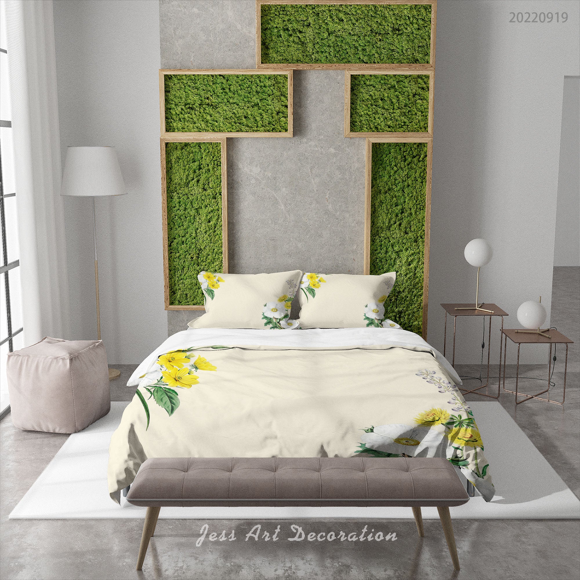 3D Floral Orchid  Lvory White Quilt Cover Set Bedding Set Duvet Cover Pillowcase 202