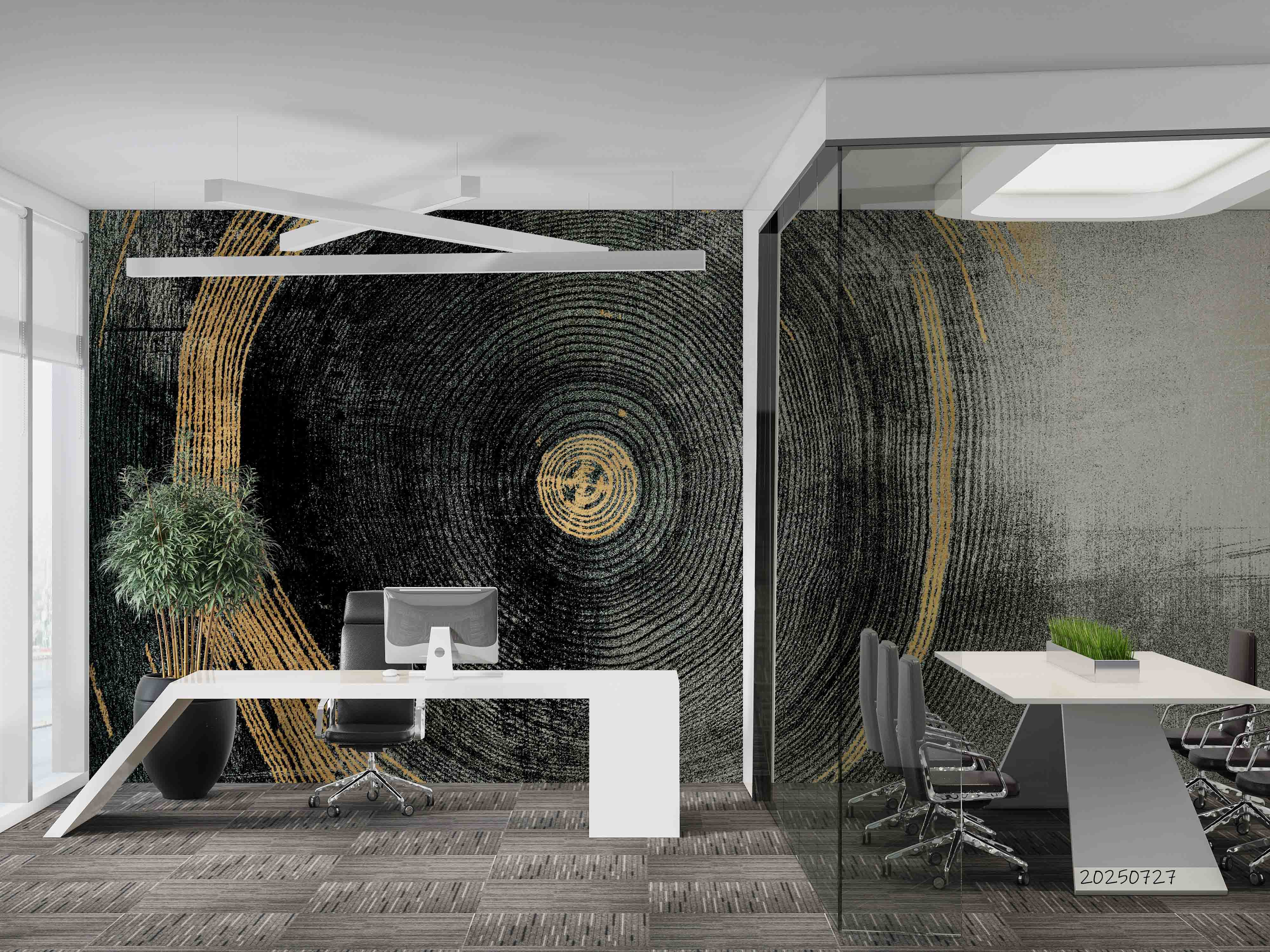 3D Office Business Commerce Geometric Modern Abstract Wall Mural Wallpaper 50