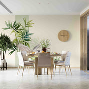 3D Asian Plants Leaves Watercolor Illustration Birds Wall Mural Wallpaper GD 3405- Jess Art Decoration