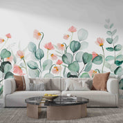 3D Floral Leaf Phalaenopsis Wall Mural Wallpaper YXL 3179