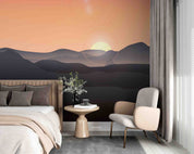 3D Sunset Sky Mountain Range Natural Scenery Wallpaper Wall Mural Wall Decor Wall Art Wall Sticker Remoable Wallpaper 38