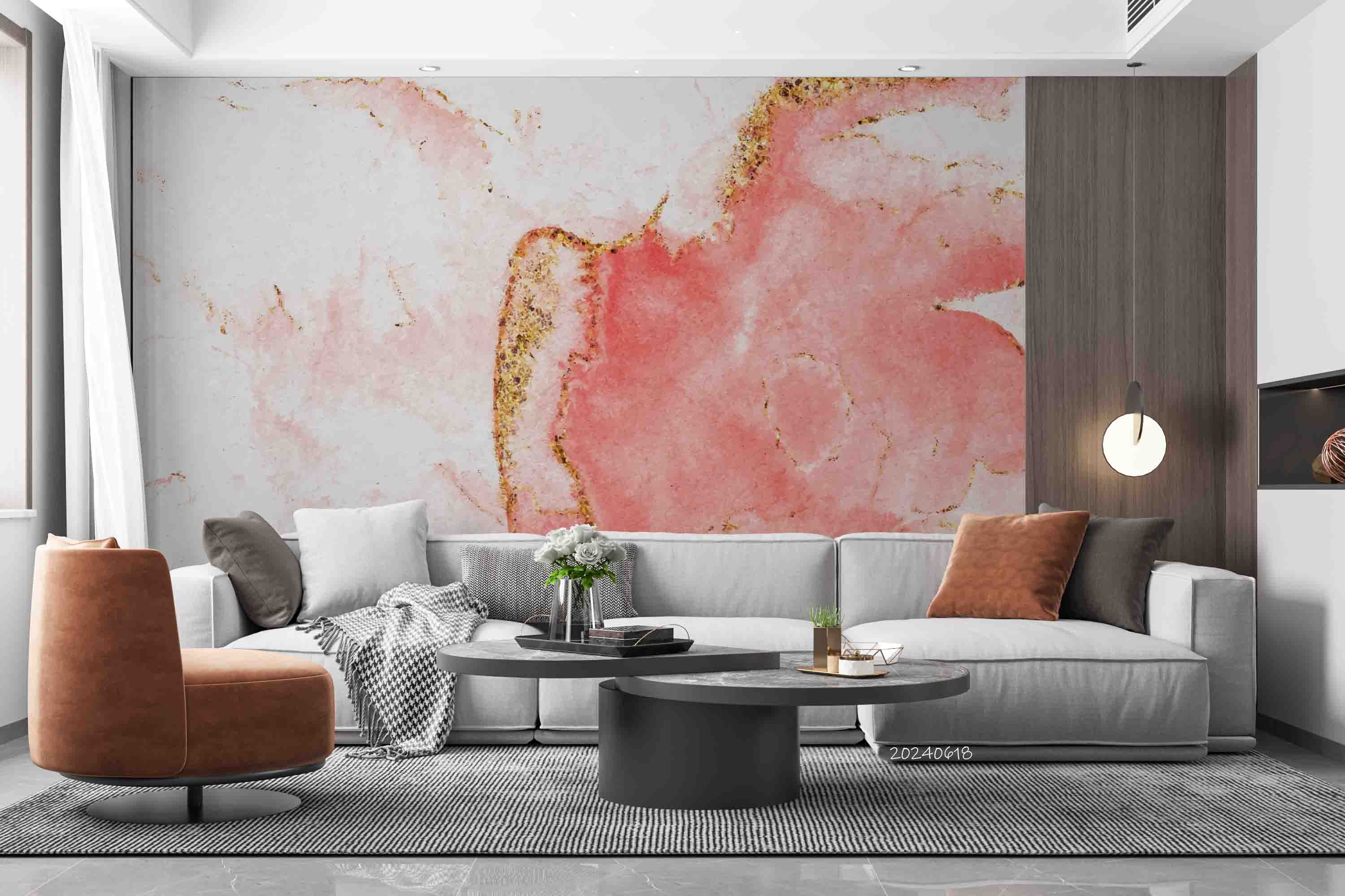 3D Abstract Damaskeen Gold Dust Wall Mural Wallpaper YXL 643