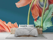 3D Red Poppy Flower Wallpaper Wall Mural Wall Decor Wall Art Wall Sticker Remoable Wallpaper 7