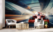 3D Red F1 Formula One Racing Wallpaper Wall Mural Wall Decor Wall Art Wall Sticker Remoable Wallpaper