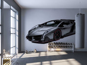 Car Gray Racing Wallpaper racing & cars wall mural for garage, game room or entertainment space - view 3