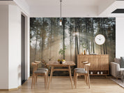 3D Forest Grass Tree Sunbeam Wall Mural Wallpaper GD 3850- Jess Art Decoration