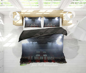 3D AC Associazione Calcio Milan Lamplight Spectator Seats Quilt Cover Set Bedding Set Duvet Cover Pillowcase 856