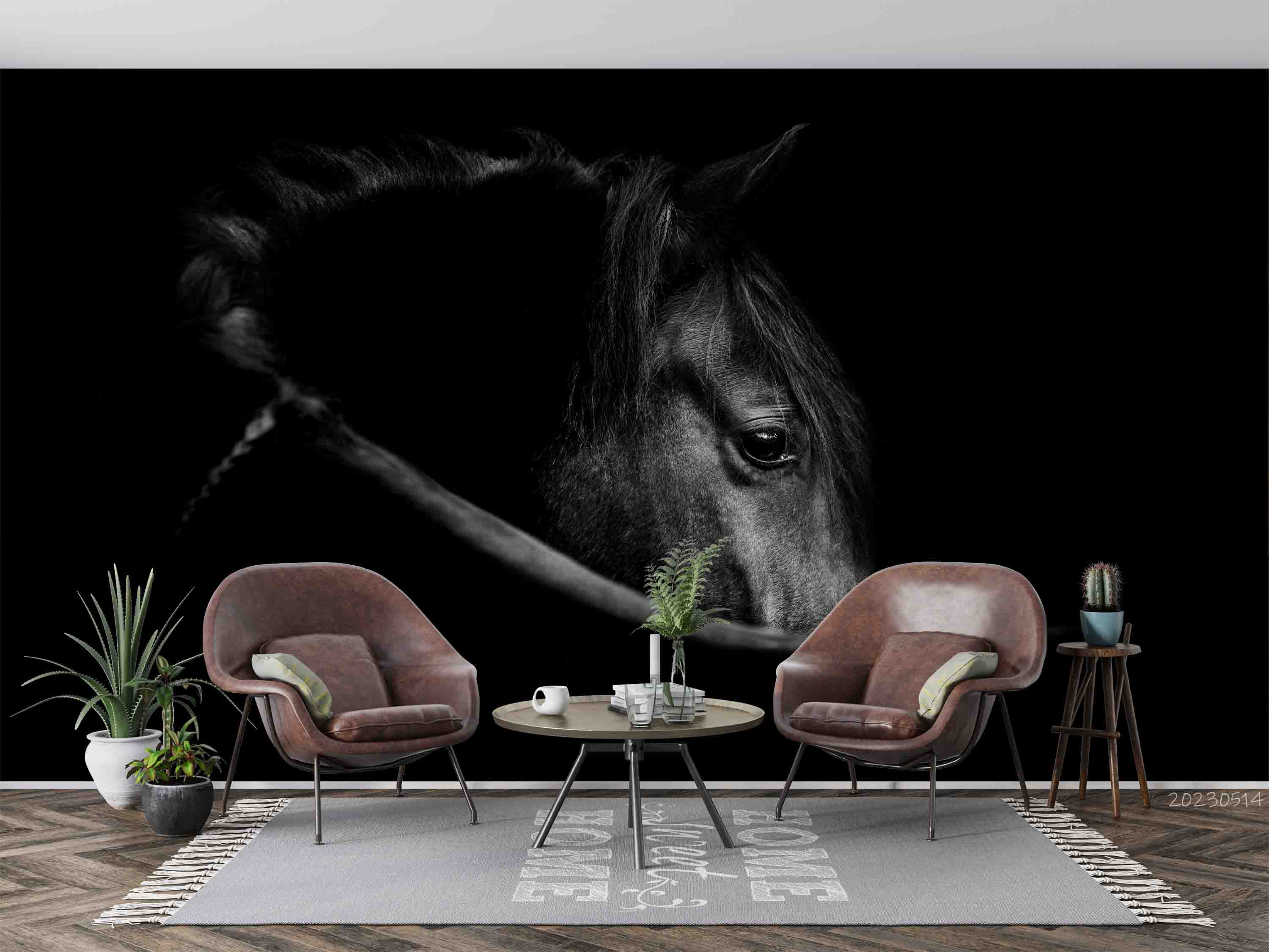 3D Dark Horse Avatar Wall Mural Wallpaper GD 5361- Jess Art Decoration