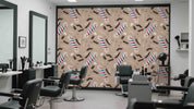 3D Salon Shop Beauty Salon Barber Shop Pattern Wall Mural Wallpaper 13