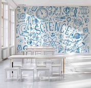 3D School STEM Science Lab Classroom Teaching Aid Wall Mural Wallpaper 48