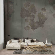 3D Abstract Gray Leaf Wallpaper Wall Mural Wall Decor Wall Art Wall Sticker Remoable Wallpaper LQH