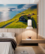 3D Hotel Inn Motel Hostel Resort Manor Scenery Sea Wall Mural Wallpaper 12