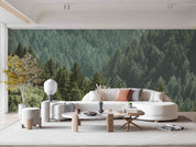 3D Beautiful Forest Pine Trees Wall Mural Wallpaper GD 3296- Jess Art Decoration