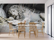 3D Embossed Lion Pattern Background Wall Mural Wallpaper GD 3760- Jess Art Decoration