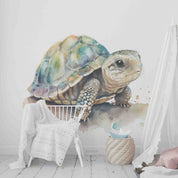 3D Animal Sea Turtle Colours Wall Mural Wallpaper YXL 54