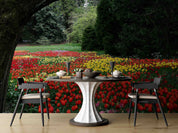 3D Tree Flower Nursery Tulip Trunk Wall Mural Wallpaper YXL 3022