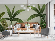 3D Tropical Banana Tree Leaves Wall Mural Wallpaper GD 3319- Jess Art Decoration