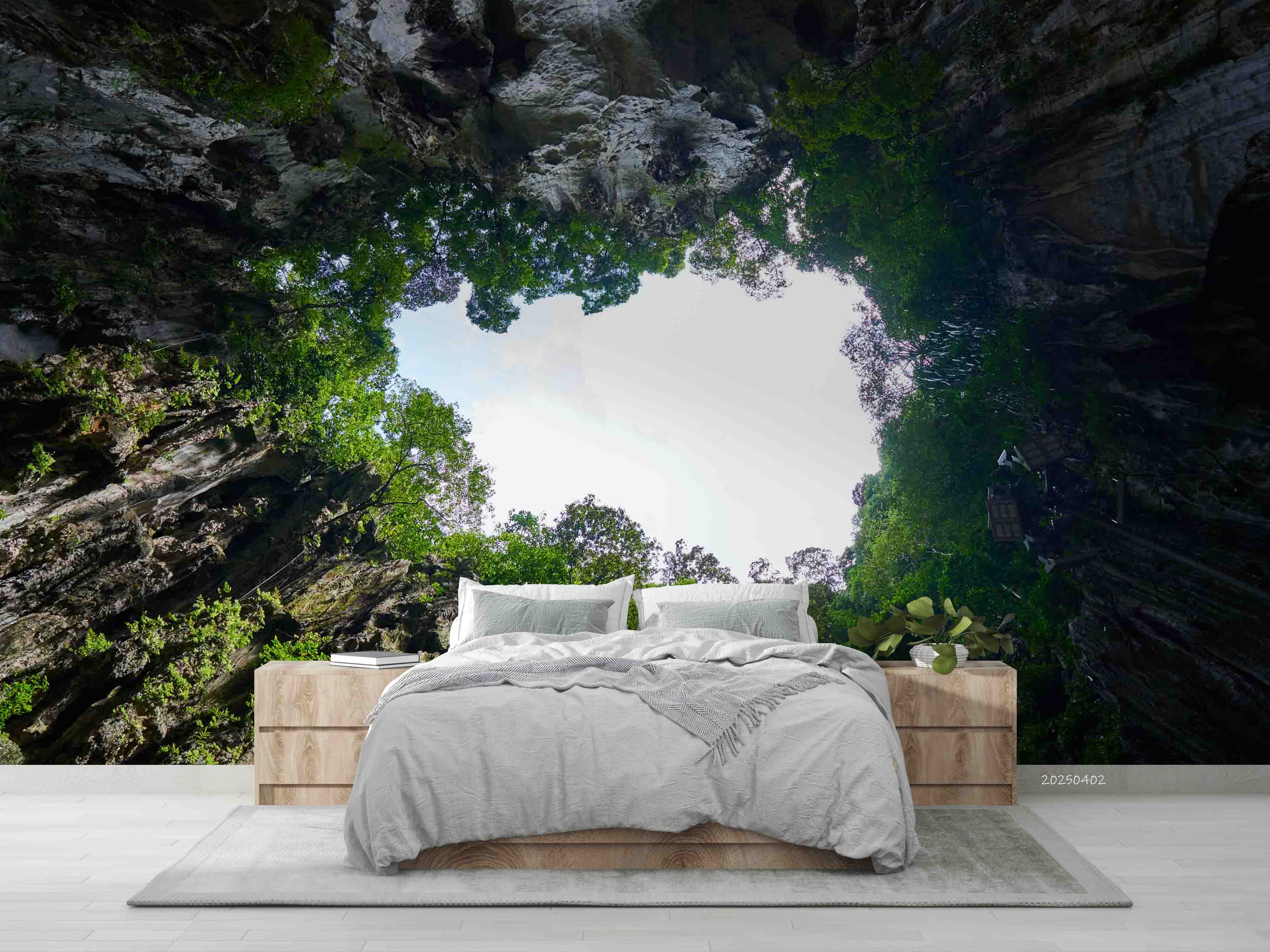3D Green Mountain Forest Natural Scenery Wallpaper Wall Mural Wall Decor Wall Art Wall Sticker Remoable Wallpaper