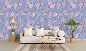 3D Floral Peony Blue Wall Mural Wallpaper YXL 2258