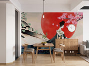 3D Tree Sun Person Floral Wall Mural Wallpaper YXL 2785