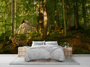 3D Nature Green Forest Sunlight Landscape Wallpaper Wall Mural Wall Decor Wall Art Wall Sticker Remoable Wallpaper LQH