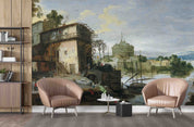 3D Oil Painting European Architecture River Boat Wall Mural Wallpaper GD 2999- Jess Art Decoration