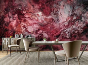 3D Abstract Damaskeen Red Wave Wall Mural Wallpaper YXL 611