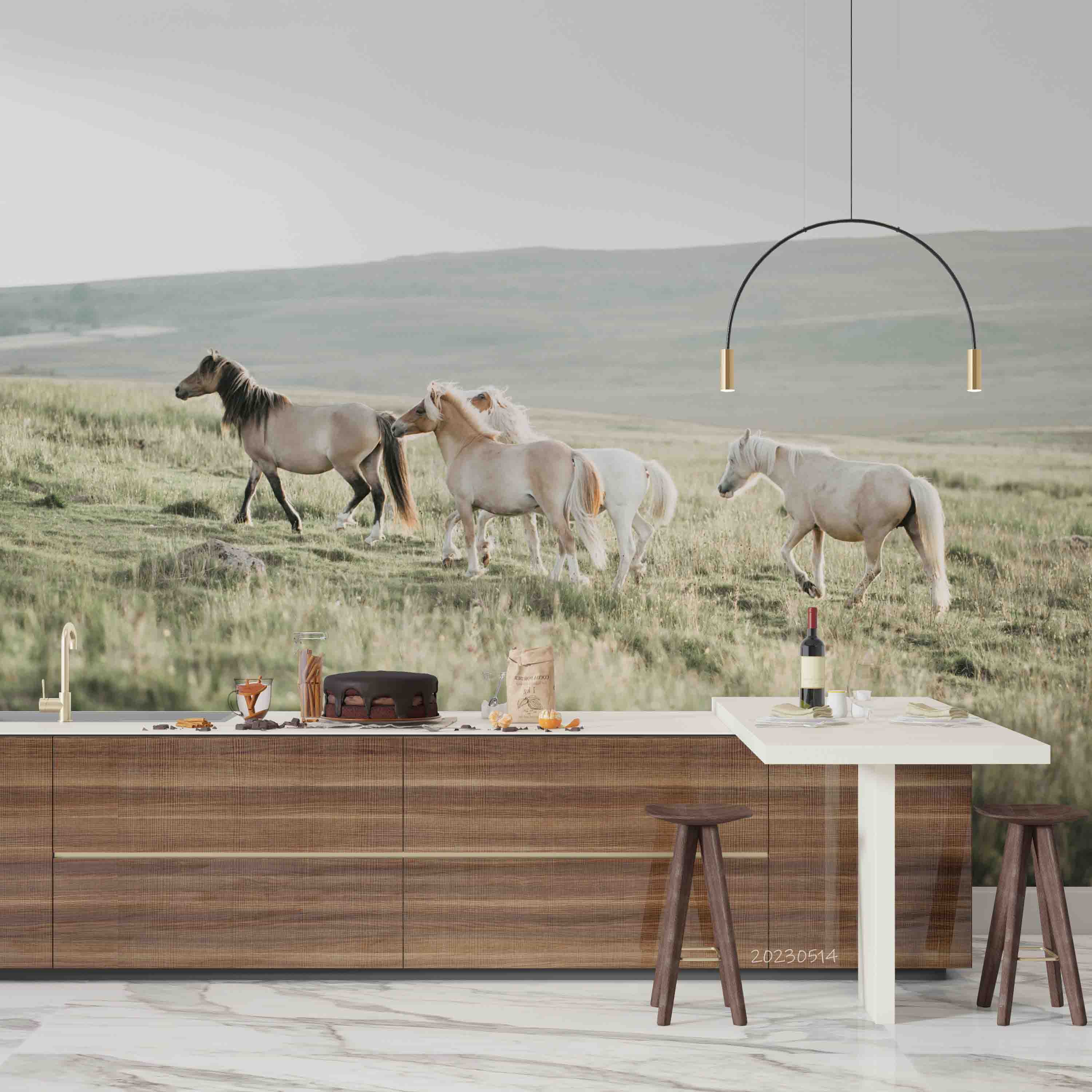 3D Closeup Cute Pony Wilderness Wall Mural Wallpaper GD 5357- Jess Art Decoration