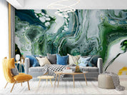 3D Green Marble Swirl Background Wall Mural Wallpaper GD 3548- Jess Art Decoration