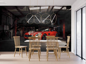 3D Garage Sports Car Wall Mural Wallpaper GD 3864- Jess Art Decoration
