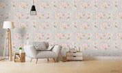 3D Floral Gray Rose Wall Mural Wallpaper YXL 2227